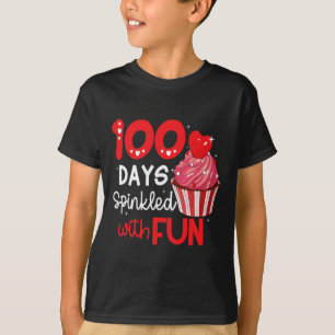 Camiseta 100 días salpicados con tarta divertida 100 días d