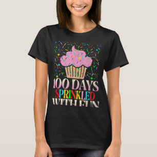 Camiseta 100 días salpicados con tarta divertida 100 días d