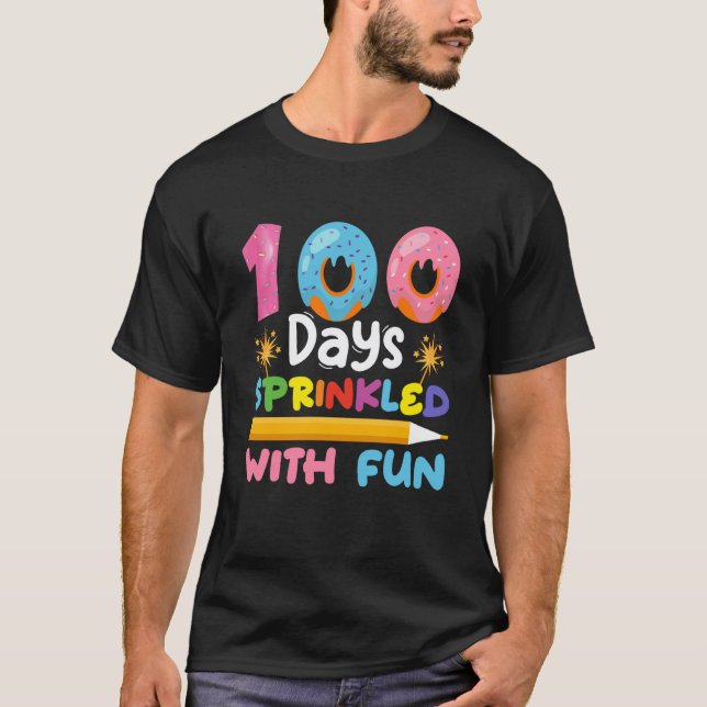 Camiseta 100 Días Salpicados De Diversión 100º Día De Coleg (Anverso)