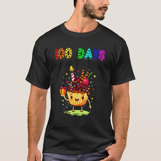 Camiseta 100 Días Salpicados De Diversión 100º Día De Escue (Anverso)