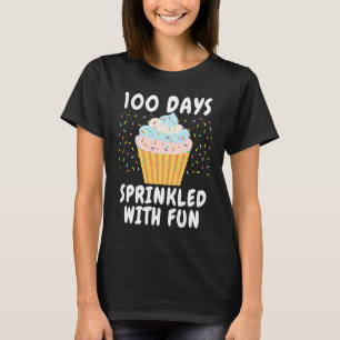 Camiseta 100 Días Salpicados De Diversión Cupcake 100º Día