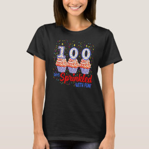Camiseta 100 días salpicados de tarta divertida 100 días
