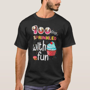 Camiseta 100 días salpicados de tarta divertida 100 días