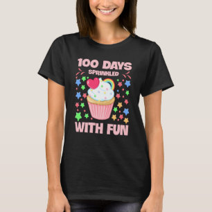 Camiseta 100 días salpicados de tarta divertida 100 días