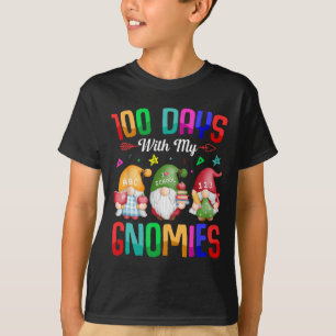 Camiseta 100 Días Sma Día De Enseñanza Gnome Estudiantes
