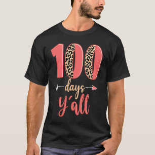 Camiseta 100 días todos los profesores 100 días de leopardo