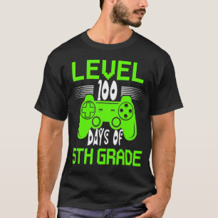 Camiseta 100 días videojugador 100 días de desbloqueo de 5º