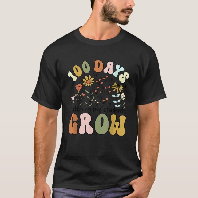 Camiseta 100 días viendo crecer a mi estudiante (Anverso)
