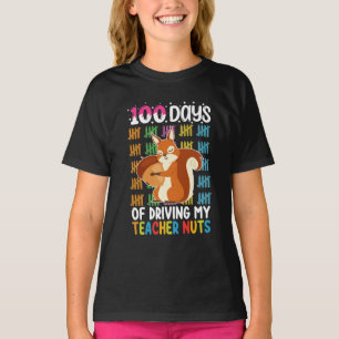 Camiseta 100 Días Volviendo Loca a Mi Profesora Ardilla