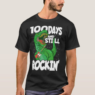 Camiseta 100 Días Y Aún Rockin - 100 Días De Colegio