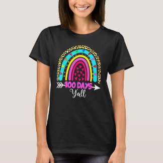 Camiseta 100 días y el leopardo arcoiris 100 días de clases