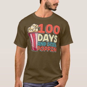Camiseta 100 Días Y Todavía Poppin Popcorn Lover Estudiante