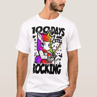 Camiseta 100 Días Y Todavía Rockeando - 100 Días De Colegio