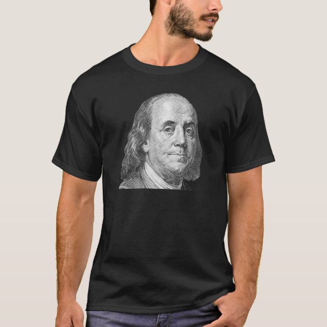 Camiseta 100 dólares, Benjamin Franklin (Anverso)