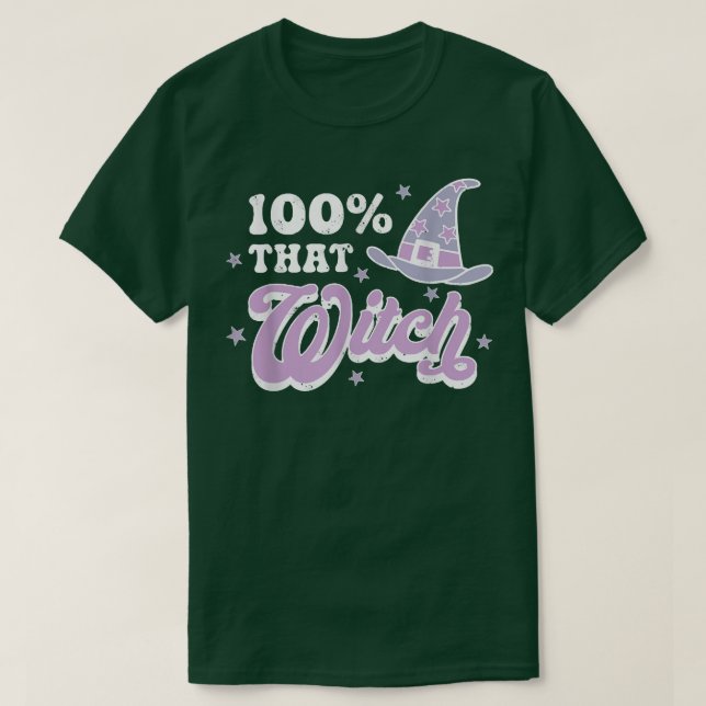 Camiseta 100 Ese Testigo De Brujas De Halloween 9 (Diseño del anverso)