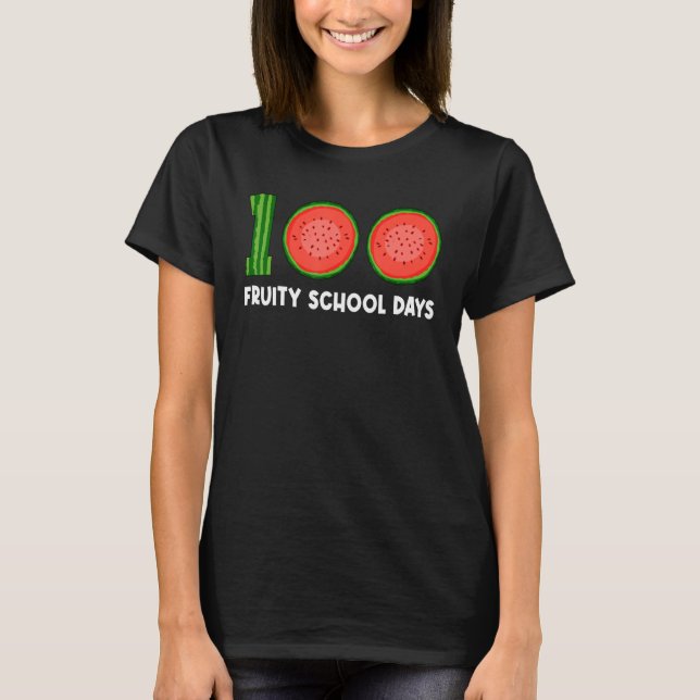 Camiseta 100 Fruity School Days Watermelon Tropical Fruit M (Anverso)
