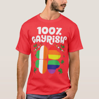 Camiseta 100 Gayrish Feliz Día de San Patricio Orgullo LGBT