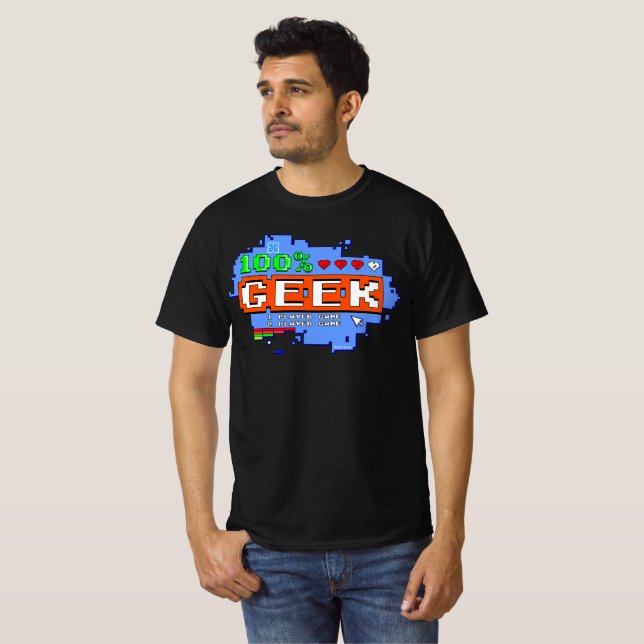 Camiseta 100% Geek (Anverso completo)