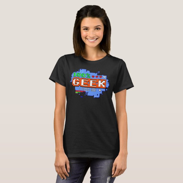 Camiseta 100% Geek (Anverso completo)