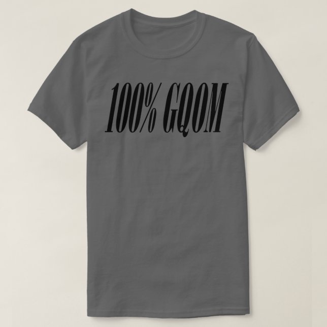 Camiseta 100 GQOM uvwx (Diseño del anverso)