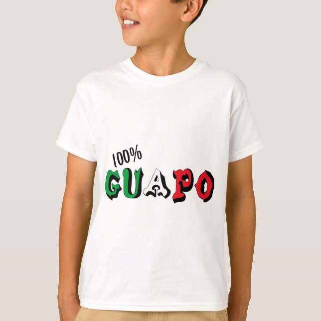 Camiseta 100% Guapo (Anverso)