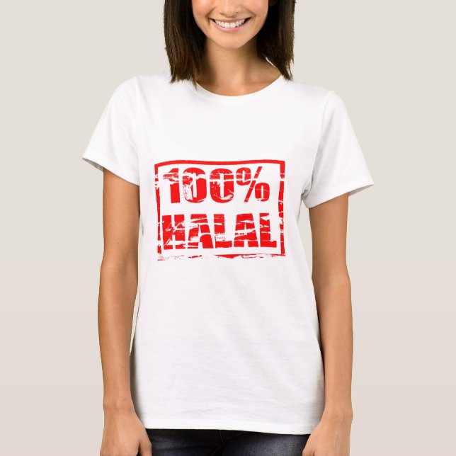Camiseta 100% halal (Anverso)