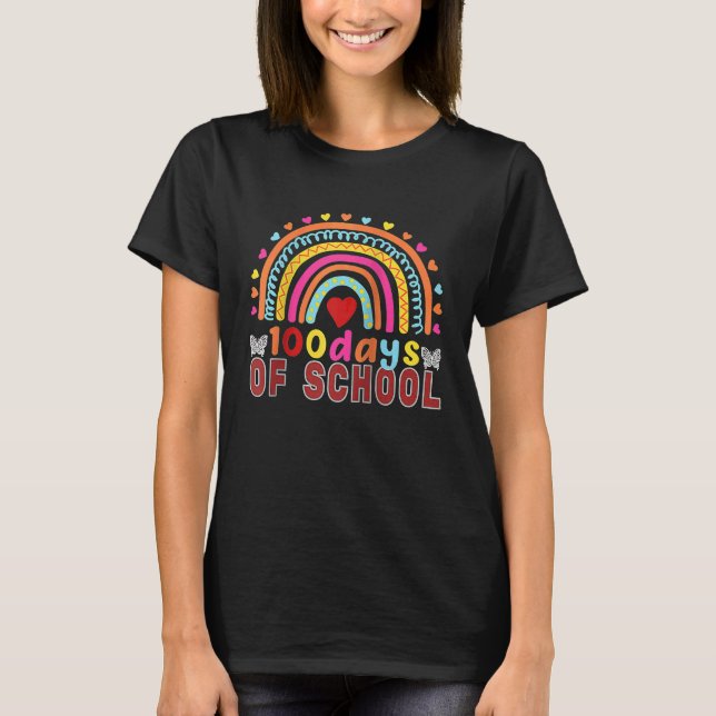 Camiseta 100 Happy School Teacher's Day 100 Smarter Women's (Anverso)