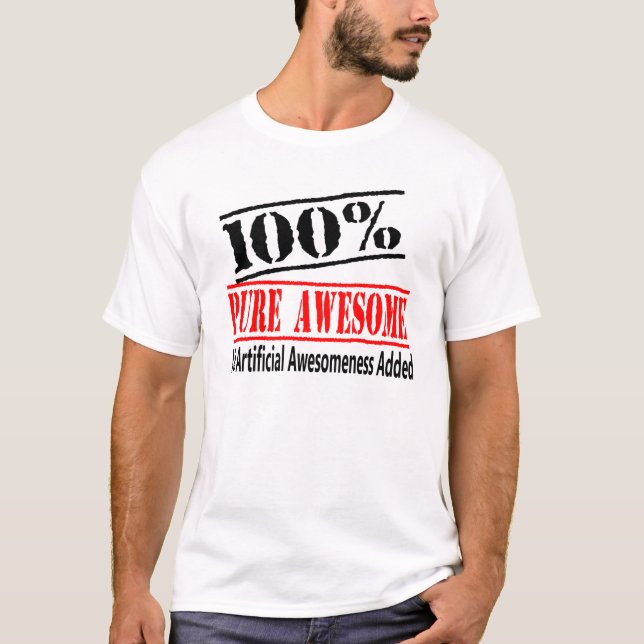 Camiseta 100% impresionante (Anverso)
