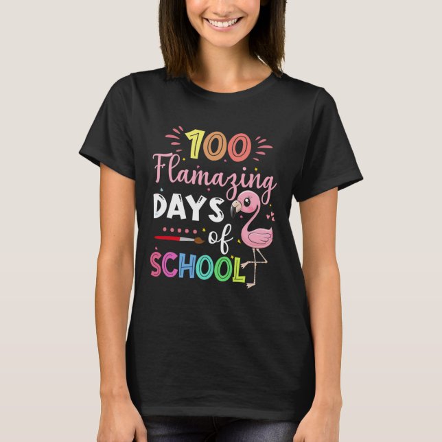 Camiseta 100 Increíbles Días De Escolaridad Estudiante De F (Anverso)