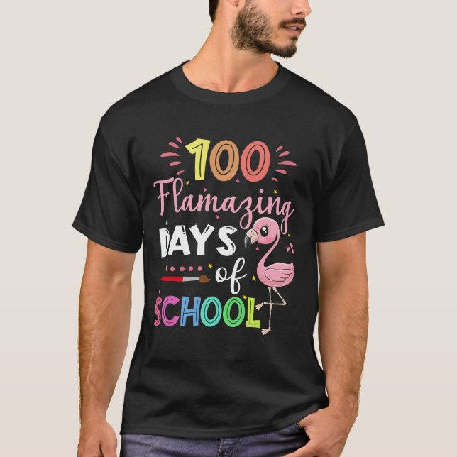 Camiseta 100 Increíbles Días De Escolaridad Estudiante De F (Anverso)