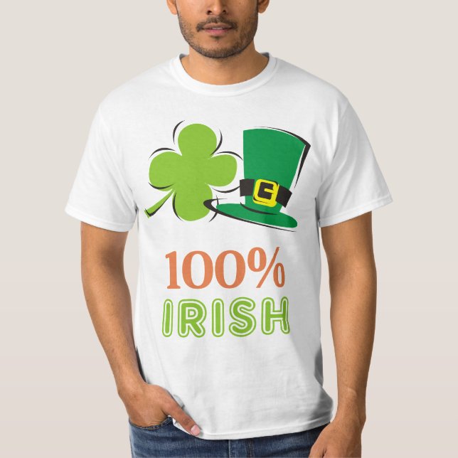 Camiseta 100% irlandés (Anverso)