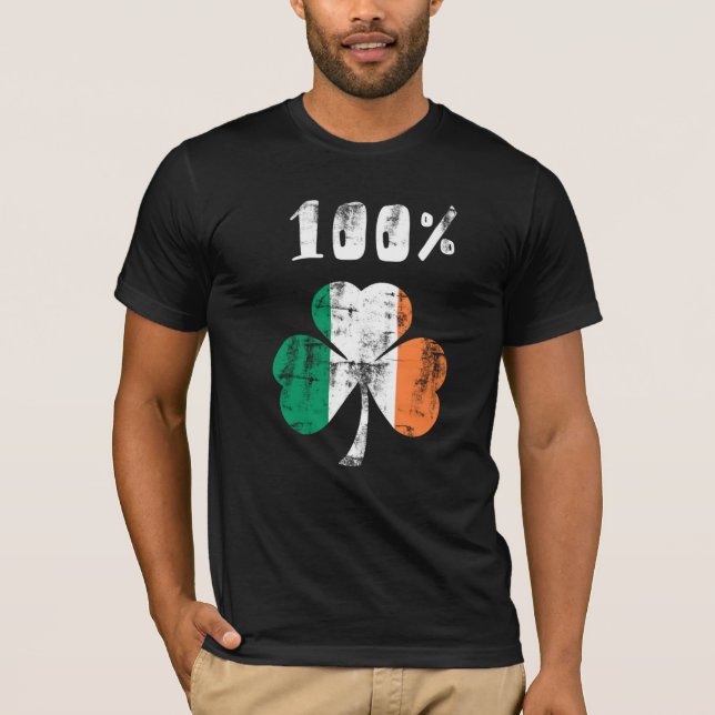 Camiseta 100% Irlandés (Anverso)