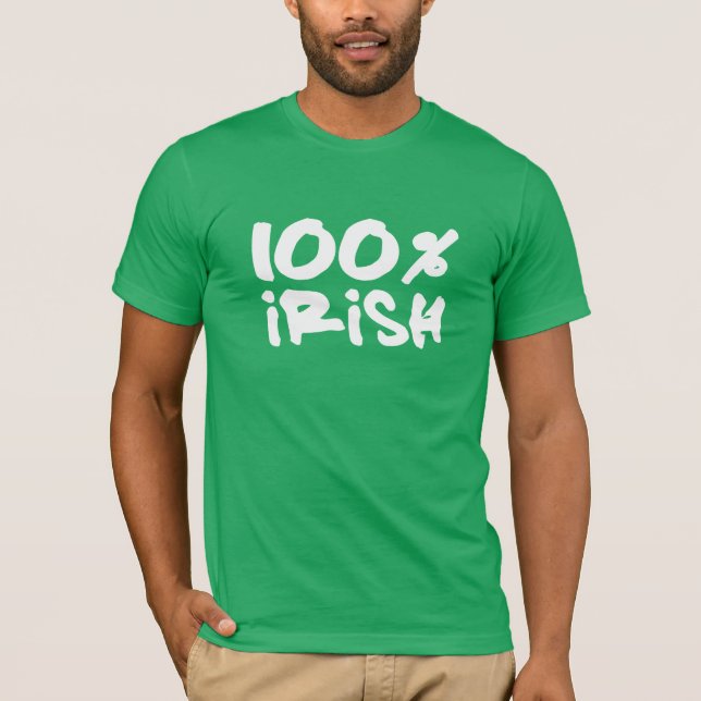 Camiseta 100% irlandés (Anverso)