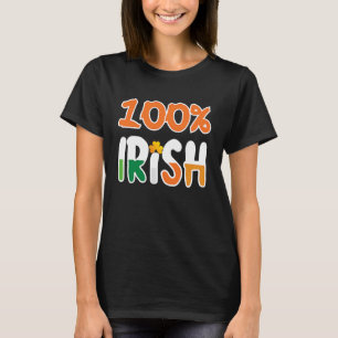 Camiseta 100 irlandeses 100 por ciento Día de San Patricio