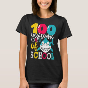 Camiseta 100 Jawsome Days Of School Shark Student Boys Chic