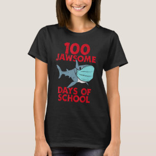 Camiseta 100 Jawsome Days School Máscara de tiburón 100 Day