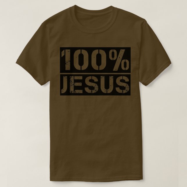 Camiseta 100 Jesús (Diseño del anverso)