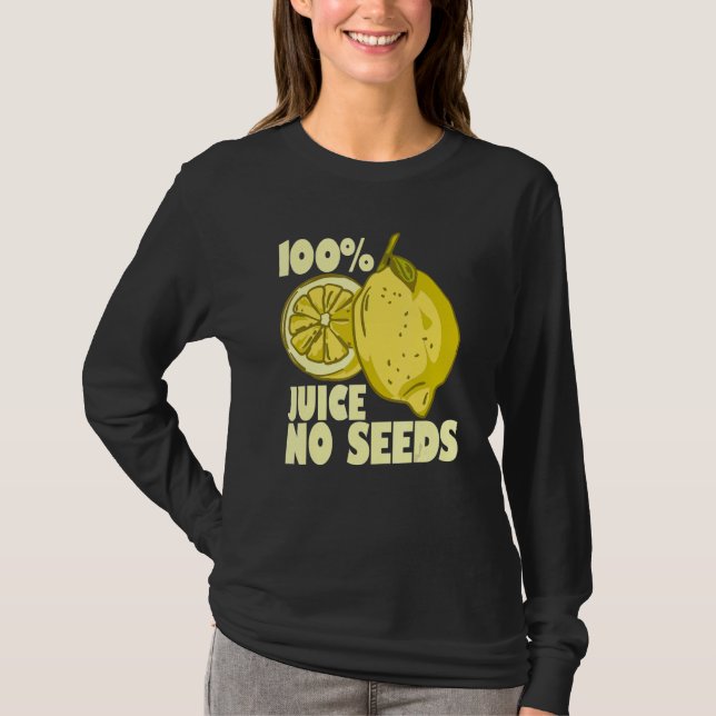 Camiseta 100 Jugo sin semillas Vasectomía de los hombres li (Anverso)