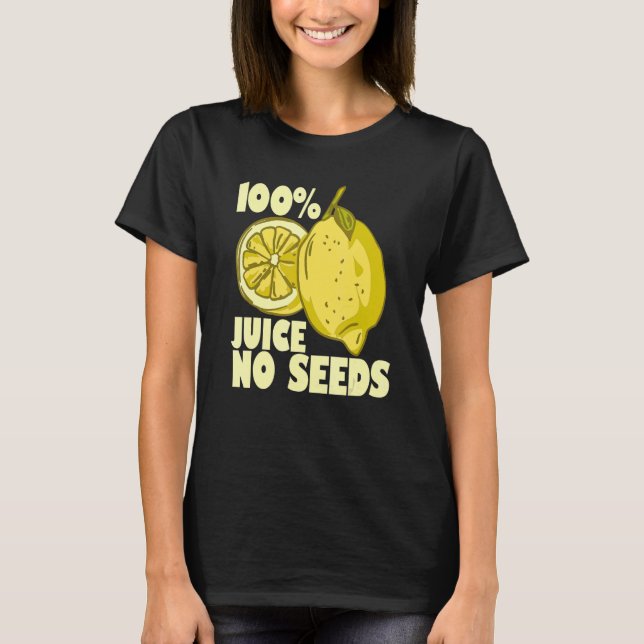 Camiseta 100 Jugo sin semillas Vasectomía de los hombres li (Anverso)