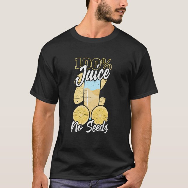 Camiseta 100 Jugo Sin Semillas Vasectomías Hombre Control d (Anverso)