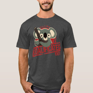 Camiseta 100 kalificated Cute Koala aprueba divertida foca 