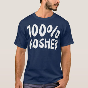 Camiseta 100 KOSHER Chiste gracioso Hebreo judío Hanukkah