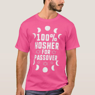 Camiseta 100 Kosher Por Pascua Matzah Pesach Judía Seder