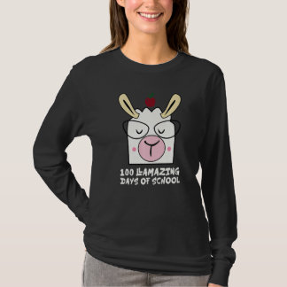 Camiseta 100 Llamazing Days Llama 100th Day Of School Teach