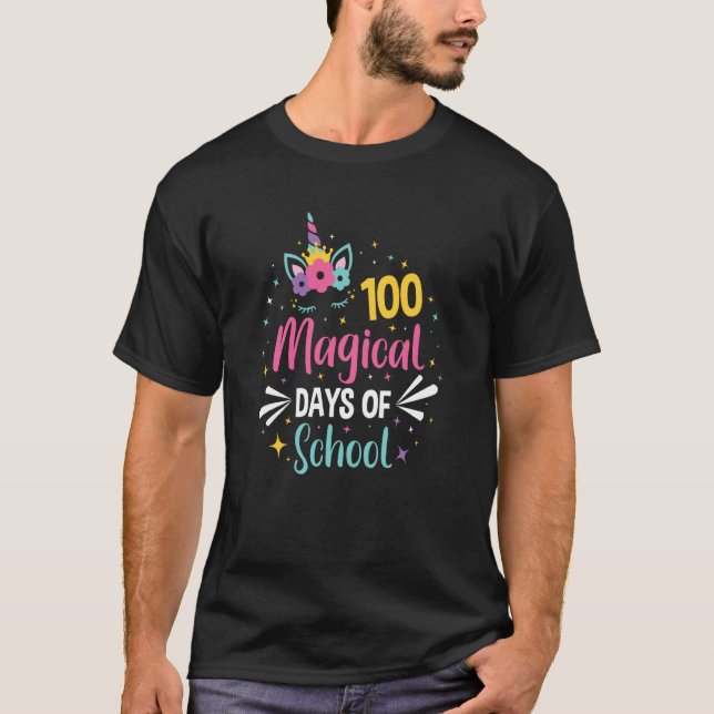 Camiseta 100 Magical Days Of School 100th Day of School (Anverso)