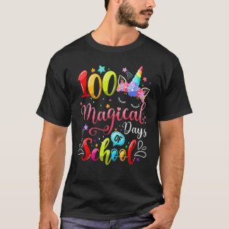 Camiseta 100 Magical Days Of School 100th Day Shirt For Tea