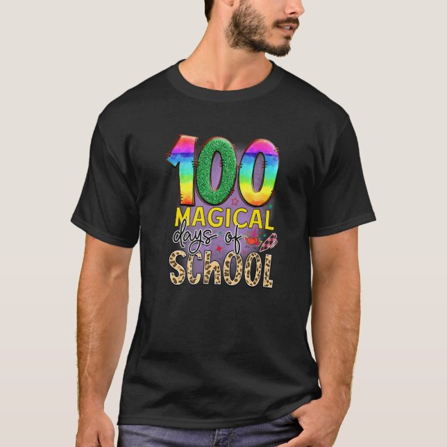 Camiseta 100 Magical Days Of School  Student Teacher  1 (Anverso)