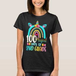 Camiseta 100 Mágicos Días De Aprender Unicornio Rai De Segu