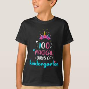 Camiseta 100 Mágicos Días De Diversión De Jardín De Niños 1