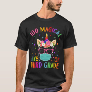 Camiseta 100 Mágicos Días De La Escuela De Tercer Grado Uni